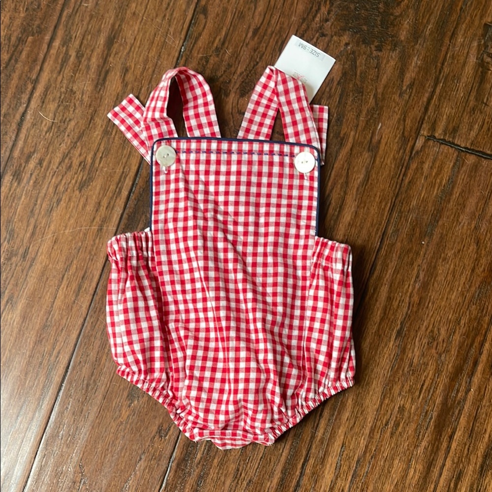 Red Gingham Kids Bodysuit